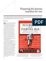 Harris, B. (2013, July/August) - Preparing The Human Machine For War. Monitor On Psychology, Pp. 80-83.