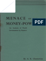 Chesterton Arthur Kenneth - Menace of the Money-Power