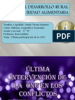 AÑO DEL DESARROLLO RURAL Y LA SEGURIDAD