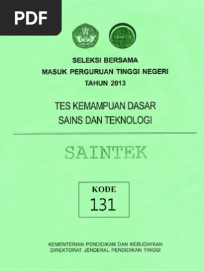 Contoh Soal Sbmptn Saintek Itb