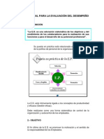 MANUAL PARA LA EVALUACIÓN DEL DESEMPEÑO