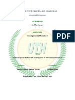 Investigación de mercados UNIMER Honduras