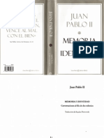 Juan Pablo II - Memoria e Identidad