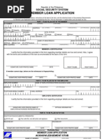 Sss Loan Application Form | PDF | Identity Document | Loans