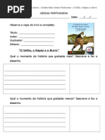 O Velho, o Rapaz e o Burro - Ficha de Leitura