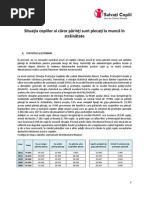 Situaţia copiilor ai căror părinţi sunt plecaţi la muncă în străinătate