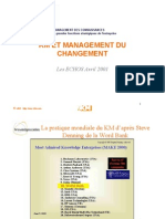 KM Et Management Du Changement: Les ECHOS Avril 2001