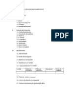 Esquema Del Proyecto de Tesis