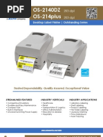 Sato Value Line OS-214 Series Argox Desktop Printers