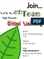 Green Team Flyer (Example)