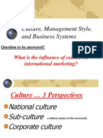 International Culture and Management Style
