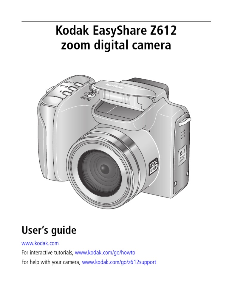Kodak EasyShare Z612 Camera User Guide PDF Digital Camera Modes