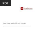 Case Study - Leadership and Strategy