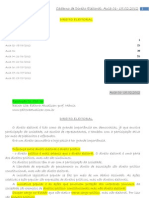 Caderno de Direito Eleitoral