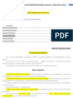 Caderno de Filosofia Do Direito