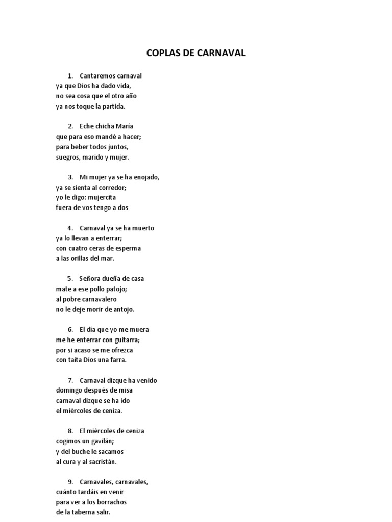 50 Coplas de Carnaval Carnaval