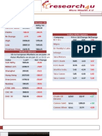 Morning Stock Market News 21 June 2013