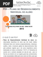 PDI – Plano de Desenvolvimento Individual do aluno