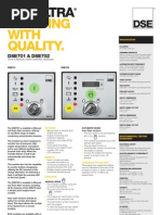 Dse 701 & Dse 702 Auto &manual Start Control Modules