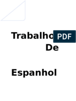 Trabalho de Espanhol