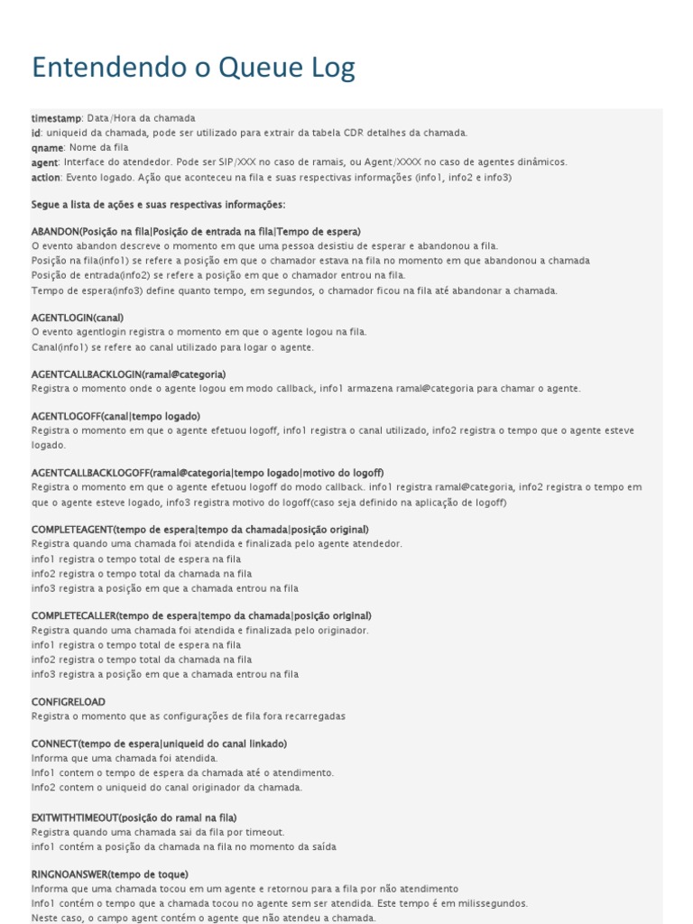 Guia de Eventos do Queue Log | PDF | Informática | Áreas de Ciência da ...