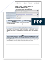 Formato Registro Proyecto Empresarial 2013