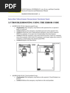 dcal alarm fanuc robot