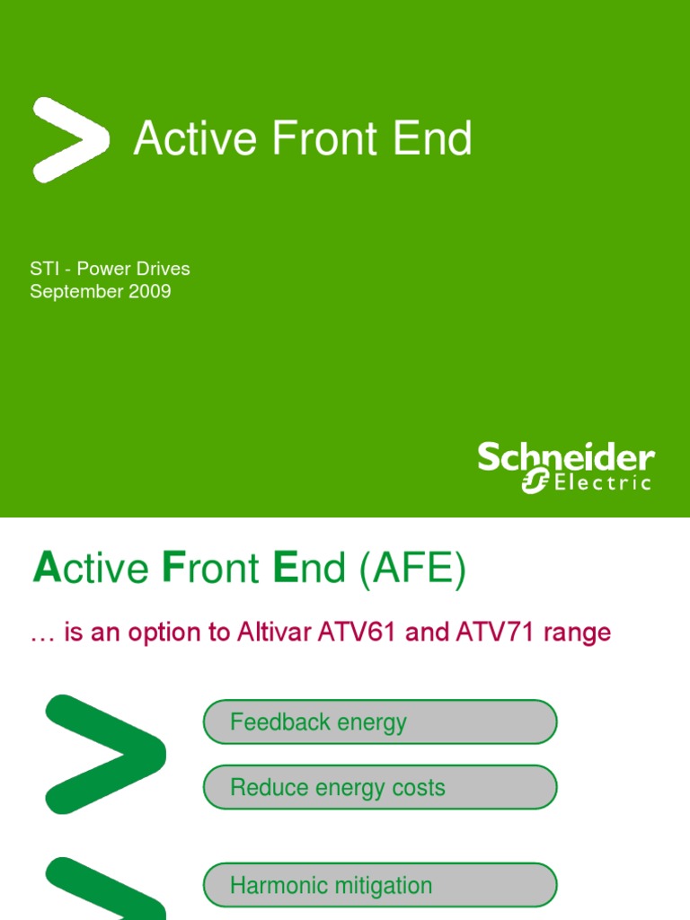 Active Front End Solutions Overview | PDF | Mains Electricity | Power ...