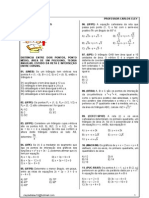 Exercícios de matemática com resolução de problemas de geometria plana e álgebra