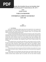 Analisis Rasio Likuiditas, Rasio Rentabilitas Ekonomis Dan Rentabilitas Modal Sendiri Untuk Menilai Kinerja