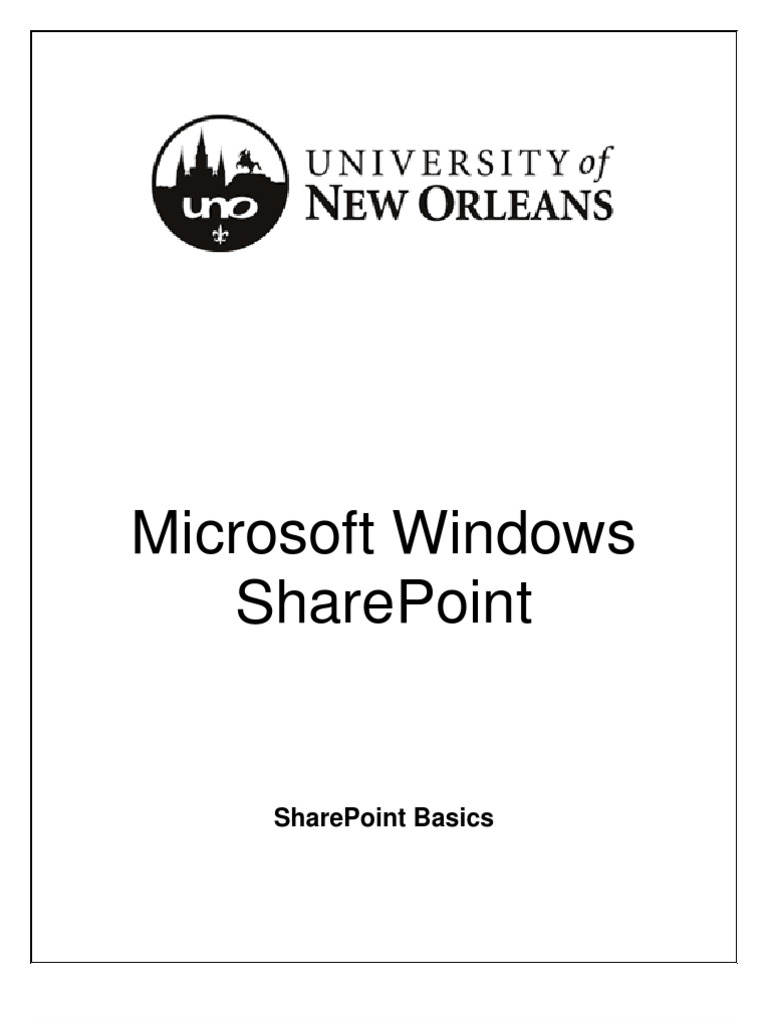 SharePoint Basic Training | PDF | Share Point | Websites