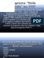 (3) Programa _Hola Mundo_ en PHP