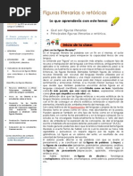 8° PER 1°  CLASE N° 3-Figuras literarias o retóricas