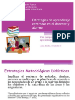 Cuadro de Estrategias Centradas en Docentes y Alumnos