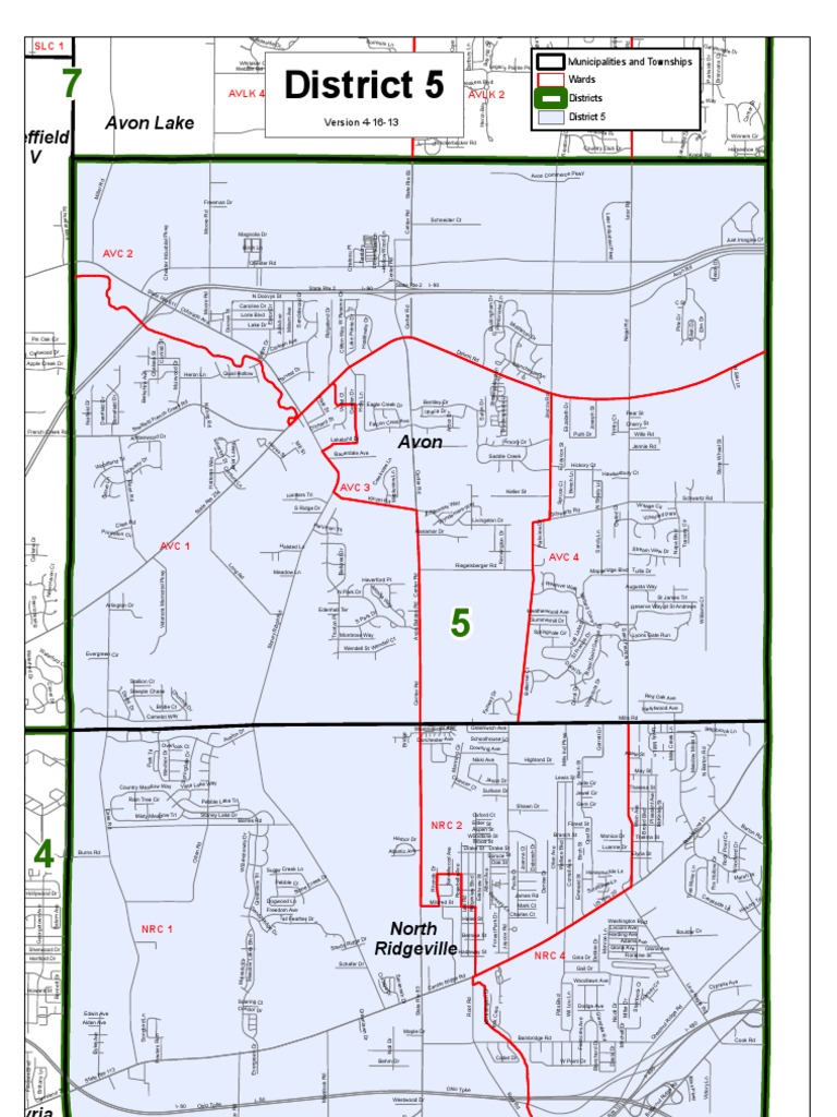 Avon Area Map Overview | PDF | Travel