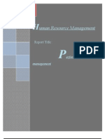 Report On Performance Management