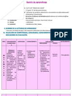 Sesión de Aprendizaje DE DIANA