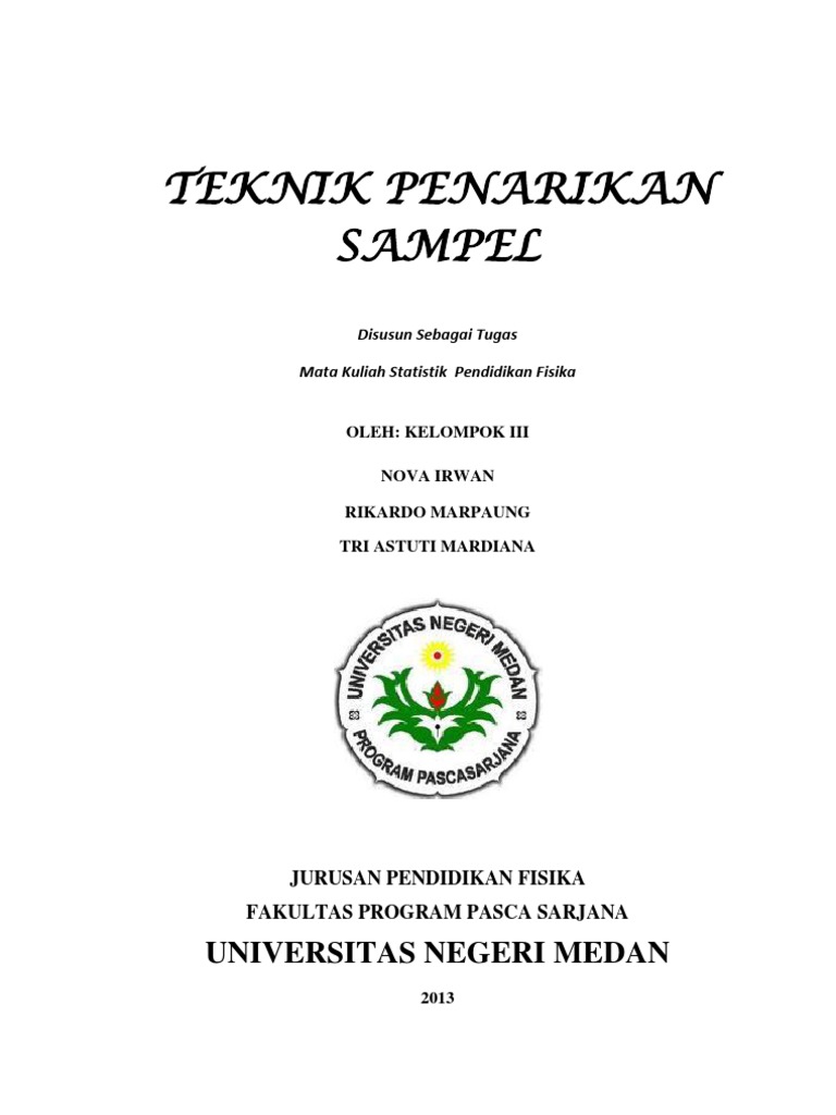 Makalah Teknik Penarikan Sampel Kel III