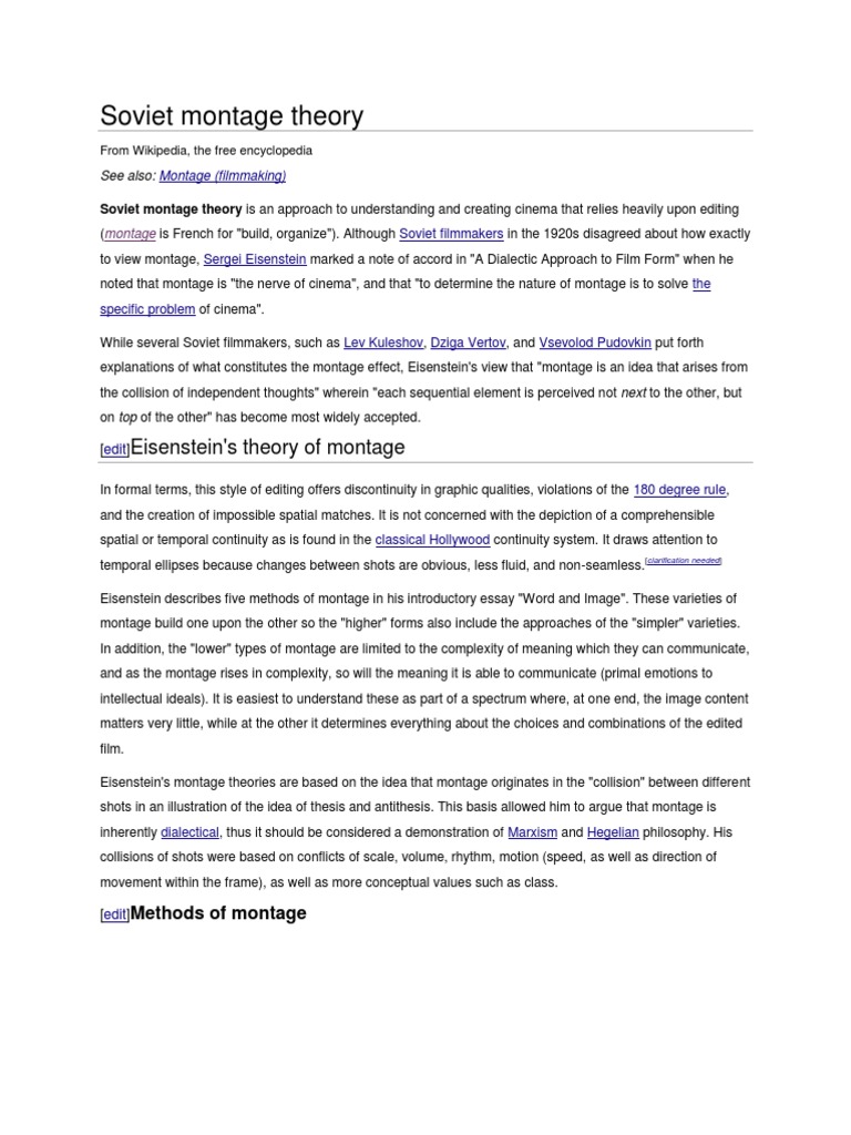 Eisenstein montage youtube picture