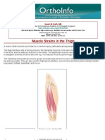 Muscle Strains in The Thigh-Orthoinfo - Aaos