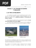 4. Las ciudades de España y de Andalucía