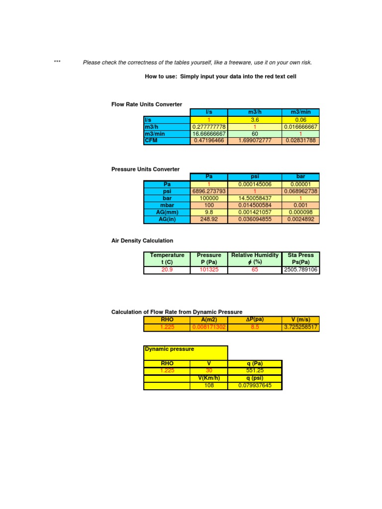 Converter | PDF | Pressure | Thermodynamics