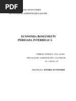 Economia României În Perioada Interbelică