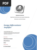 Design Differentiator Amplifier