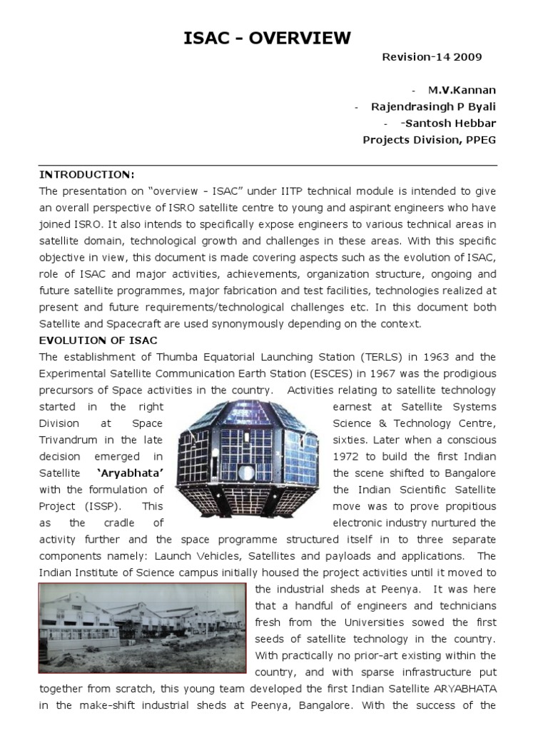 Isac Overview | PDF | Satellite | Reliability Engineering