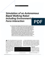 00692339simulation of An Autonomous Biped Walking Robot Including Environmental Force Interaction