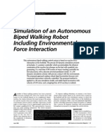 00692339Simulation of an Autonomous Biped Walking Robot Including Environmental Force Interaction