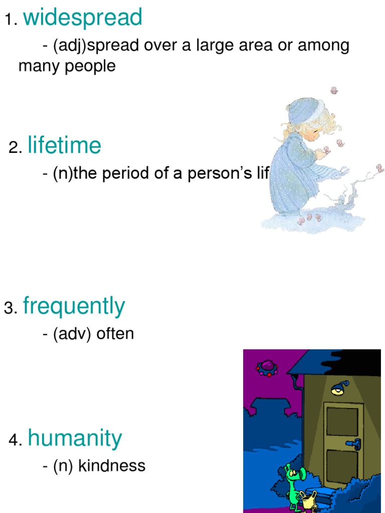 (Adj) Spread Over A Large Area or Among Many People | PDF