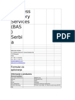 Bussines Advisory System Serbia Application Form