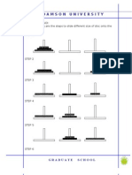 Adamson University: Tower of Hanoi: Following Are The Steps To Slide Different Size of Disc Onto The Last Rod. Step 1